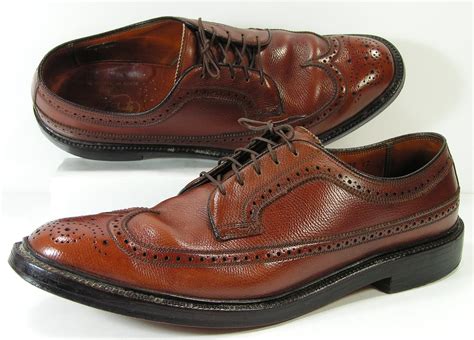 vintage florsheim imperial wingtip shoes